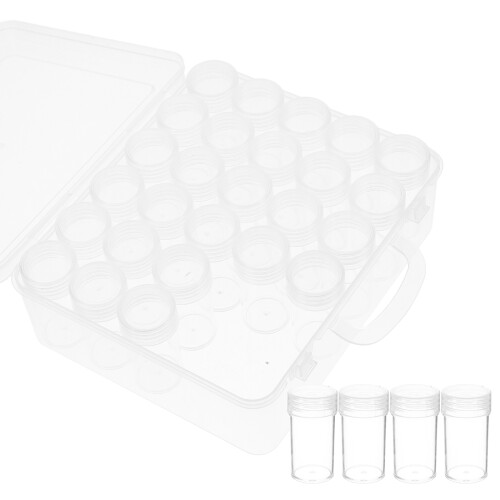4Pièces Organisateur De Transparent Compact En PP Ps 2