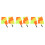 6Pièces Drapeaux Arbitre Polyvalents Mousse Grip Antidérapant Assortis 4