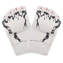 3Paires Kickboxing Boxe De Combat PU Blancs Confortables