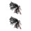 2Pcs Black Flexible 4-Pin Dash Cam Extension Cable for Rear Camera 8