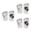 3Paires Kickboxing Boxe De Combat PU Blancs Confortables 4