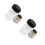 2Pcs Universal 4X Objective Lens Copper Material Clear Microscope Lens 7