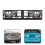 4Pièces Support Plaque Eu Noir ABS Alliage Auto Robuste 9
