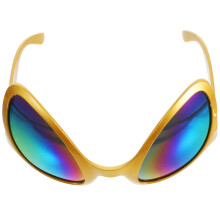 2Pairs Golden Pe Funny Glasses for Adults Carnival Cosplay Accessory