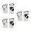 3Paires Kickboxing Boxe De Combat PU Blancs Confortables 8
