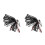 2Pcs Black Flexible 4-Pin Dash Cam Extension Cable for Rear Camera 4