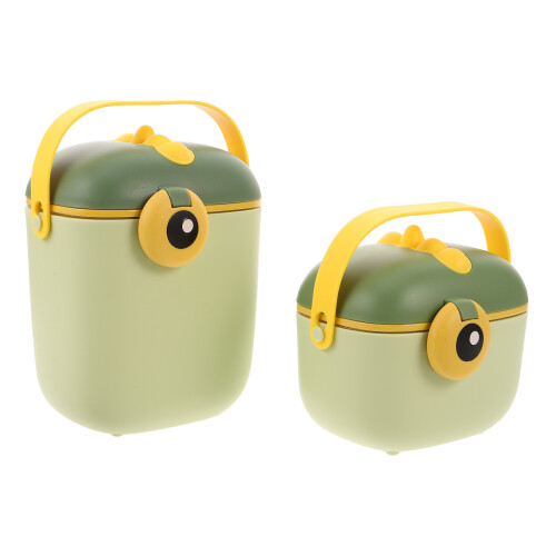 4Pièces Conteneur Bébé Portable PP Vert Distributeur Poudre Formule 2