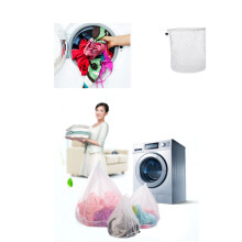 2Pcs White Laundry Mesh Bags Washing Bags for Garment Care