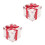 2Pièces Boîte Verre Rouge Décorée Pour Organisation Bijoux Douceurs 5