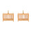 2Pièces Cage En Bois Multiusage Clair Pour Hamsters Insectes 5