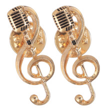 2Pcs Music Note Lapel Pin For Men And Women Ideal Party Accessory