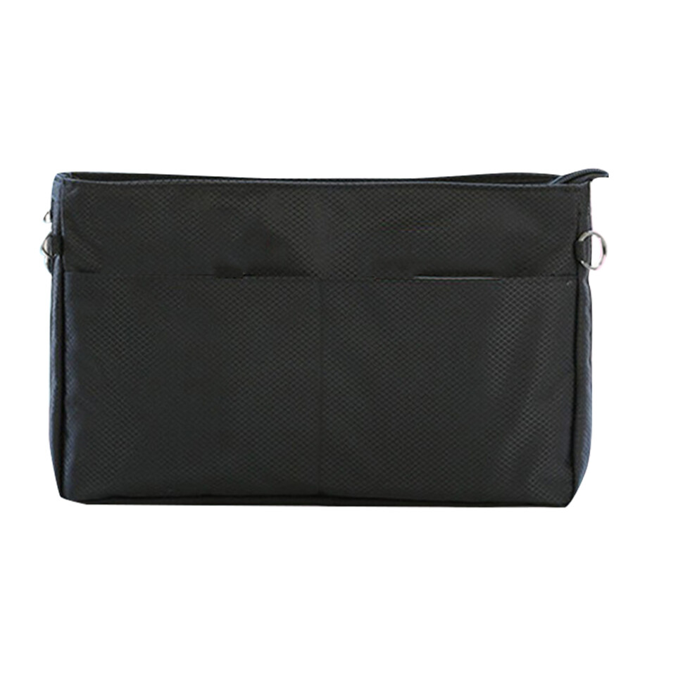 Artibetter Black 2Pcs Waterproof Insert Bag Compact Storage Pouch For Cosmetics