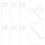 100Pcs Reusable White Marker Flags for Yard Landscaping and Irrigation 11