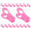 120Pcs Multifunctional Pink Plastic Clothes Pins Large Secure Clips 2