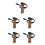 5Pcs Anti-Skid Cork Walking Stick Handle Grip Wrist Strap 8