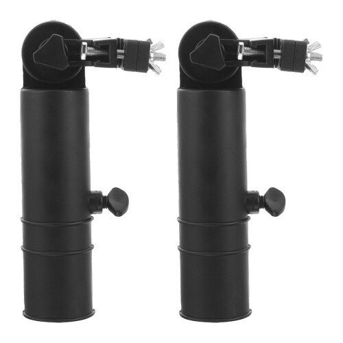 4Pcs Adjustable Black Plastic Golf Push Cart Umbrella Holders for Golf