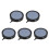 5Pcs Black Aquarium Air Stone Pieces Silent Fish Tank Bubble Diffuser 4