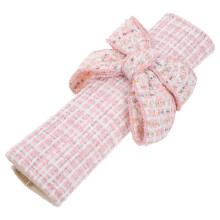 5Pcs Multi Color Bow Safety Belt Covers Soft Fabric Car Strap Sleeves