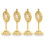 16 Pcs Standing Table Cross Mini Metal Catholic Crucifix With Base 1