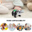 Jouet Panda Noir Interaction Musicale Et LED 5