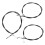 6Pcs Quiet Black Recliner Pull Cable for Salon Chair Replacement Parts 1