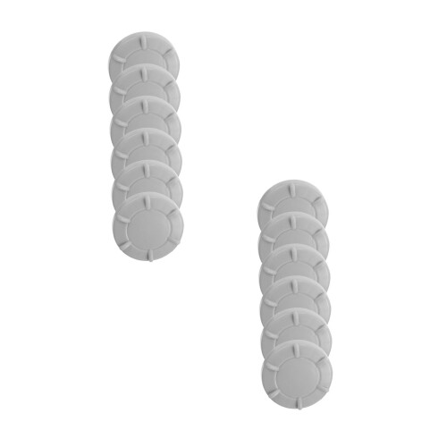 12Pièces Accessoires Plastique Fixation Enfants Durable Gris 2