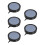 5Pcs Black Aquarium Air Stone Pieces Silent Fish Tank Bubble Diffuser 5