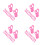 120Pcs Multifunctional Pink Plastic Clothes Pins Large Secure Clips 8