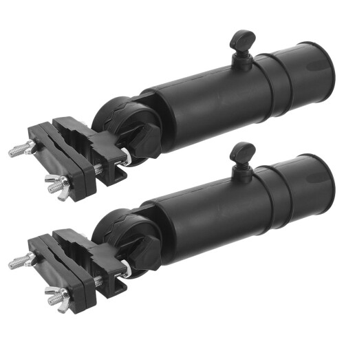 4Pcs Adjustable Black Plastic Golf Push Cart Umbrella Holders for Golf 2