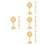 16 Pcs Standing Table Cross Mini Metal Catholic Crucifix With Base 4