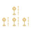 16 Pcs Standing Table Cross Mini Metal Catholic Crucifix With Base 7