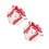 2Pièces Boîte Verre Rouge Décorée Pour Organisation Bijoux Douceurs 6