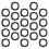 40Pcs Rubber Sealing Washers Power Washer Attachments Home Use Black 3
