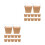 100Pcs Coffee Paper Chinese Food Containers with Wire Handle 5
