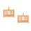 2Pièces Cage En Bois Multiusage Clair Pour Hamsters Insectes 3