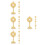 16 Pcs Standing Table Cross Mini Metal Catholic Crucifix With Base 10