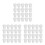 60Pcs White Foam Mushroom Models Unpainted for Garden and Art Projects 5