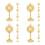 16 Pcs Standing Table Cross Mini Metal Catholic Crucifix With Base 8