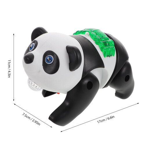 Jouet Panda Noir Interaction Musicale Et LED 1