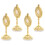 16 Pcs Standing Table Cross Mini Metal Catholic Crucifix With Base 3
