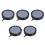 5Pcs Black Aquarium Air Stone Pieces Silent Fish Tank Bubble Diffuser 3