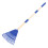 2Pièces Râteau Ergonomique Plastique Bleu Détachable Usage Polyvalent 3