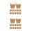 100Pcs Coffee Paper Chinese Food Containers with Wire Handle 3
