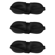 10Pcs Home Use Cotton Blindfolds Black Adjustable Sleeping Masks