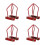 4Pcs Red Iron Fire Sprinkler Protector Bracket Guards for Ceiling Use 8
