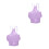 2Pièces Culottes Hygieniques Réutilisables Violet Pour 4