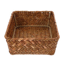 3Pcs Space-Saving Orange Grass Cutlery Holder with Iron Frame for Home