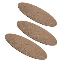 9Pcs Brown Cork Slipmats for Vinyl Turntables Durable Sound Insulation