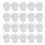 60Pcs White Foam Mushroom Models Unpainted for Garden and Art Projects 3