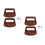 4Pcs Heat-Resistant Dark Brown Bakelite Pot Lid Knobs for Kitchen Use 9